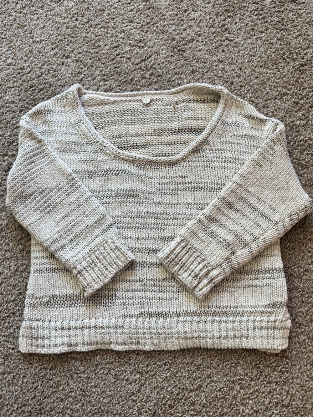 Margaret O'Leary Scoopneck Half Sleeve Heavyweight Knit Sweater
